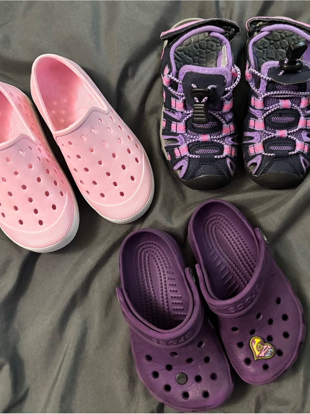Bundle of 3 summer water shoes for girls